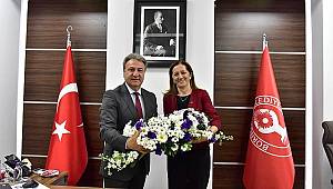 Başkan İduğ'a DİSK desteği 