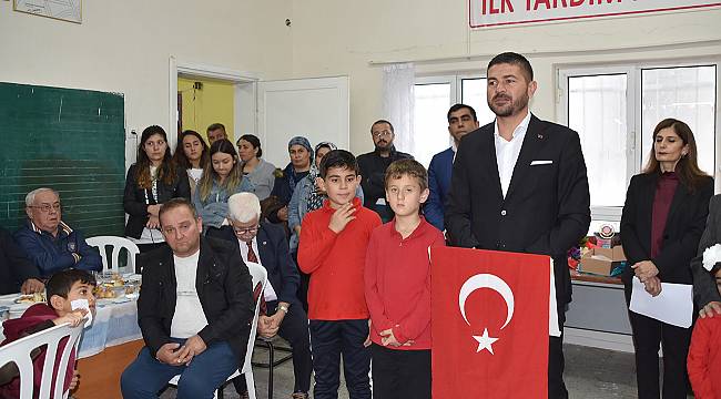 Foça Kozbeyli İlkokulunda, Şehit Kütüphanesi Açıldı 