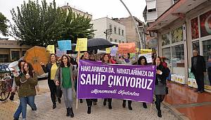 Menemen "Kadına Şiddette Hayır" dedi 