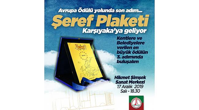 Avrupa'dan Karşıyaka'ya "Şeref Plaketi" 