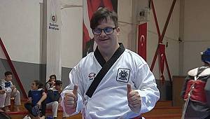 Down sendromlu Tolga Erdek'in tekvando başarısı 