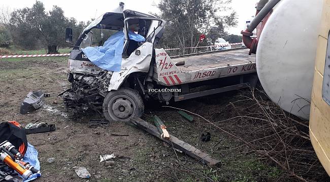 Foça'da feci kaza! 1 Ölü 1 Ağır Yaralı 