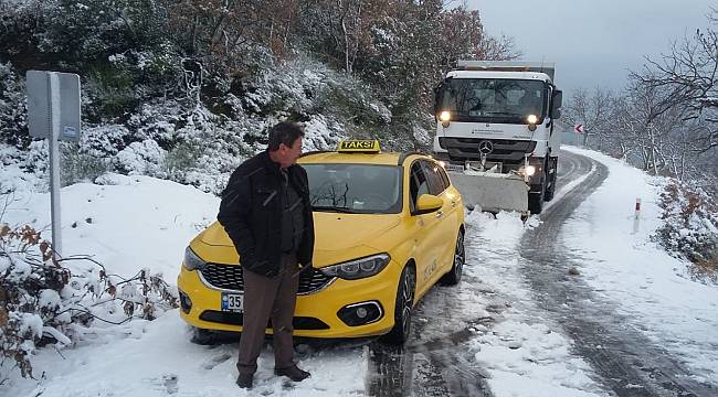 İzmir'de karla mücadele  