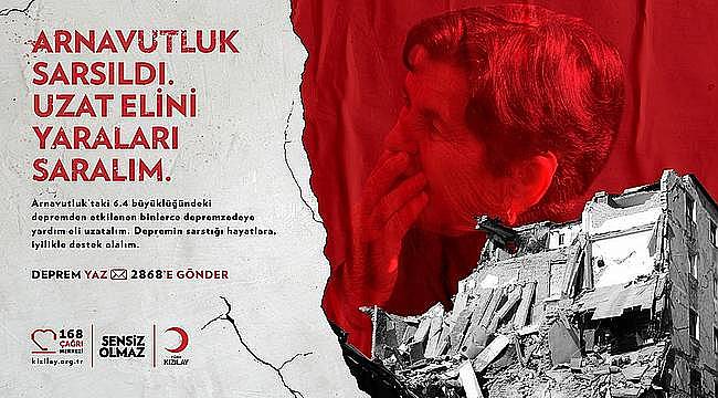 Türk Kızılay'dan Arnavutluk'taki depremzedeler için yardım kampanyası 