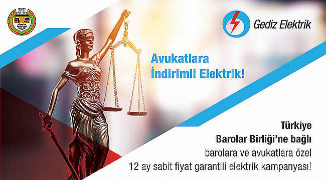 Avukatlar elektriği indirimli kullanacak! 