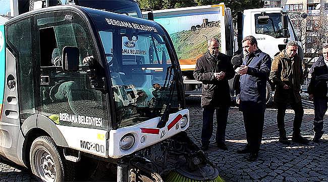 Bergama'nın temizlik araç filosu yenilendi 