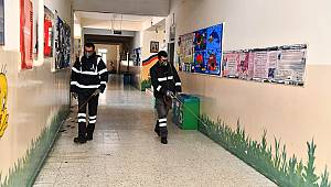 Büyükşehir okulları gribe karşı ilaçlıyor 