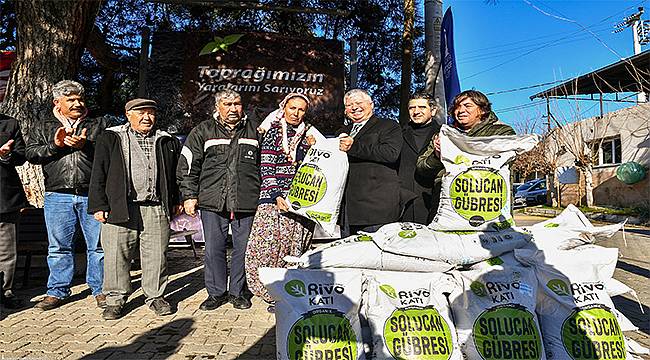 Yangından zarar gören üreticiye Büyükşehir'den destek 