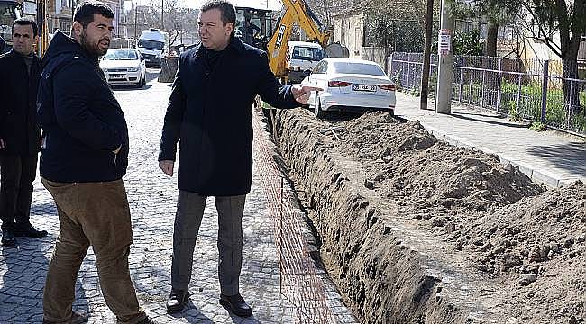 Bergama'da doğalgaz çalışmaları hızlandı 