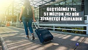 Geçtiğimiz yıl 51 milyon 747 bin ziyaretçi ağırladık
