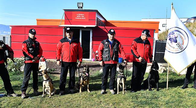 İtfaiyenin arama köpekleri hayat kurtarıyor 