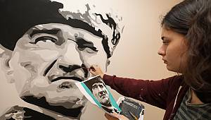 Makam odasının duvarı tuval oldu! 