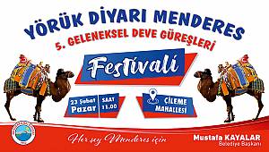 Menderes'te Deve Güreşleri Festivali için geri sayım başladı 