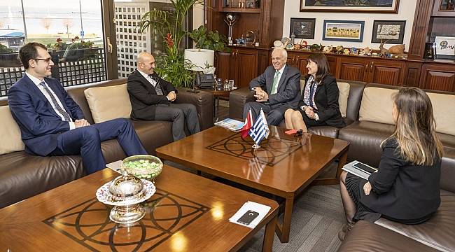 Yunanistan büyükelçisinden Büyükşehir'e ziyaret 