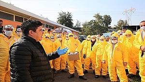 Başkan Kılıç'tan Covid-19 ekibine 400 TL moral primi 