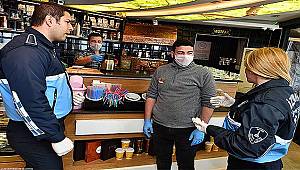 Büyükşehir zabıtası korona için sokakta