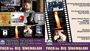 Foça'da kış sinemalarında Hüseyin Karabey filmleri