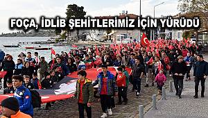 Foça şehitler için tek yürek oldu