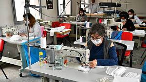 İzmir Büyükşehir maske üretmeye başladı 