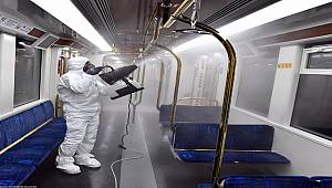 İzmir'de toplu ulaşıma virüs önlemi 