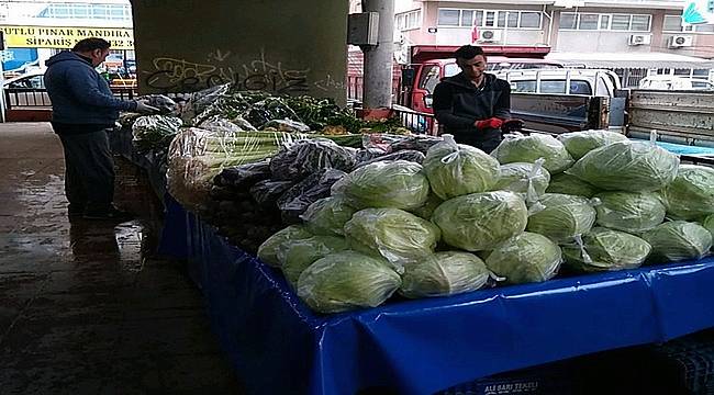 Karşıyaka'nın pazarlarında koronavirüs önlemleri!  