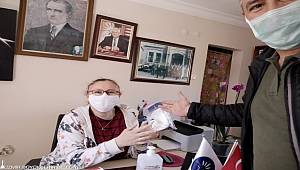 Büyükşehir'den muhtarlara hijyen paketi