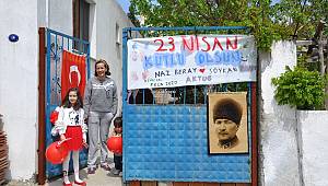 Foça'da Çocuklar Büyükler Sokağa Çıkamadı Bayram Evlere Geldi