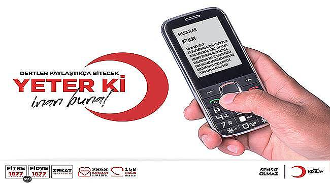 Kızılay'ın Ramazan Yardımı SMS Koduyla Telefonlara Gelecek 