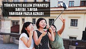 Türkiye'ye gelen ziyaretçi sayısı 1 ayda yarıdan fazla azaldı