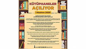 Büyükşehir kütüphanelerin kurallarını açıkladı