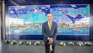 Halkapınar Metro İstasyonu'na dev çini pano  