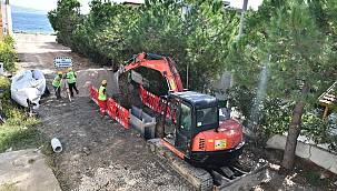 İZSU Mordoğan'da kanal altyapısı ve arıtma tesisi kuruyor 