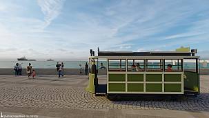 Kordon'a nostaljik tramvay geliyor 