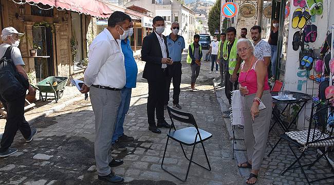 Başkan Gürbüz, Fevzipaşa Mahallesi'ndeki Çalışmaları Denetledi  