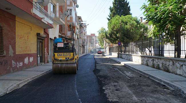 Konak'ın sokaklarına 7 ayda 3 bin 800 ton asfalt