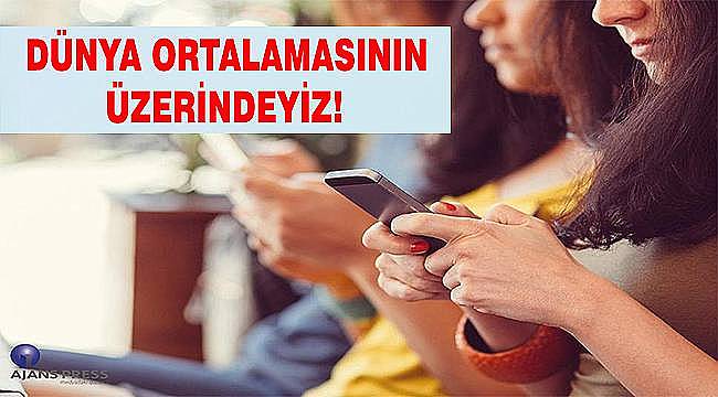 Günlük ortalama 4 saatimiz mobil internet kullanarak geçiyor 