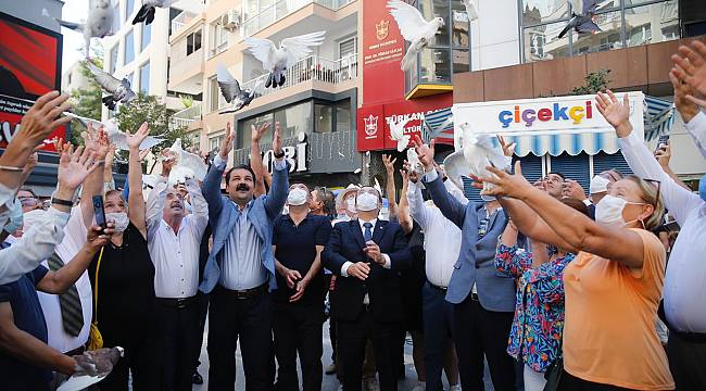 Konak'ta güvencinler barışa uçtu 