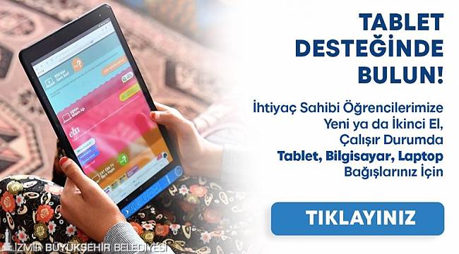 Başkan Soyer'den "askıda tablet" kampanyası  