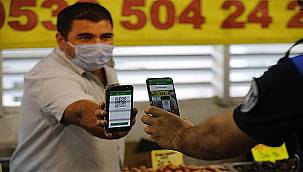 Konak'ta Pazarcılara HES Kodu Denetimi  