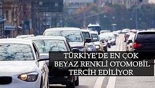 Türkiye'de en çok beyaz renkli otomobil tercih ediliyor