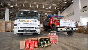 Dayanışma tırları Fuar İzmir'de 