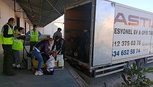 Depremzedenin eşyası emin ellerde