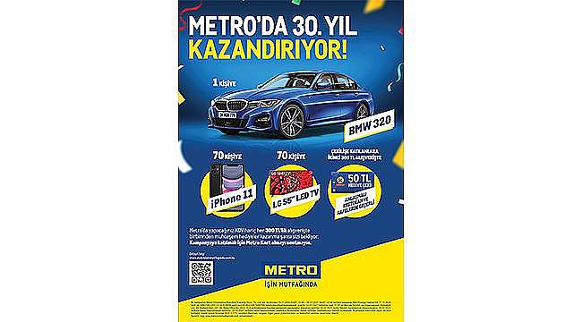 Metro Türkiye'den 30. yıla özel büyük hediye kampanyası 