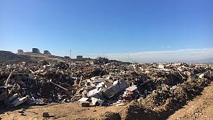 Moloz döküm alanında özel güvenlik önlemleri alındı 