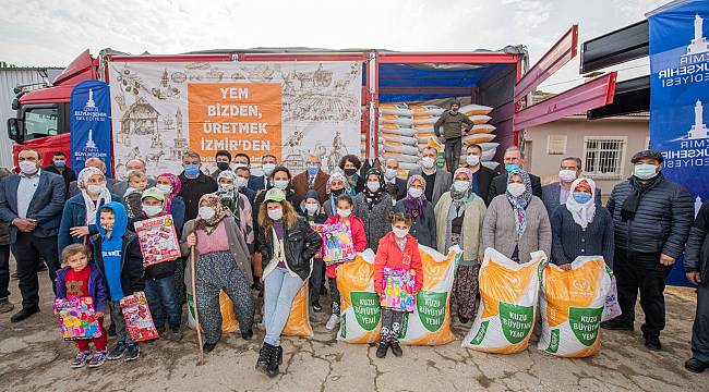 Küçükbaş hayvan üreticisine yem desteği 