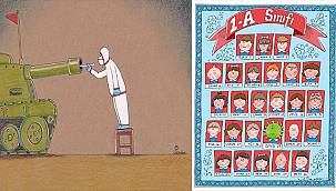  Pandemi karikatürle anlatıldı  