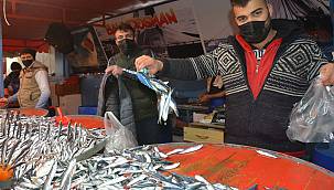 Aliağa pazarında balık çeşitleri tezgahları süslüyor  