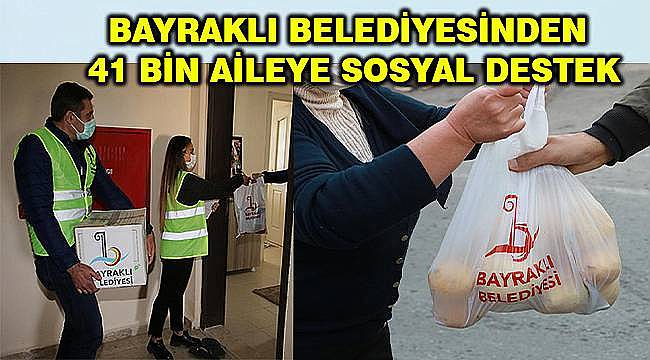 Bayraklı Belediyesinden 41 bin aileye sosyal destek 