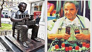 Benzinci Kör Hafız heykeli Kemeraltı ile buluştu 