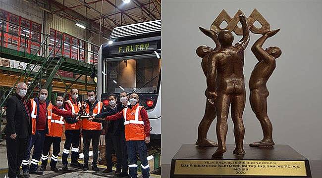 İzmir Metrosu'na "mükemmellik" ödülü 